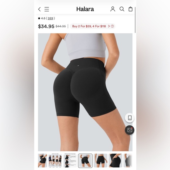 HALARA Pants - Halara Booty lifting shorts ultrasculpt